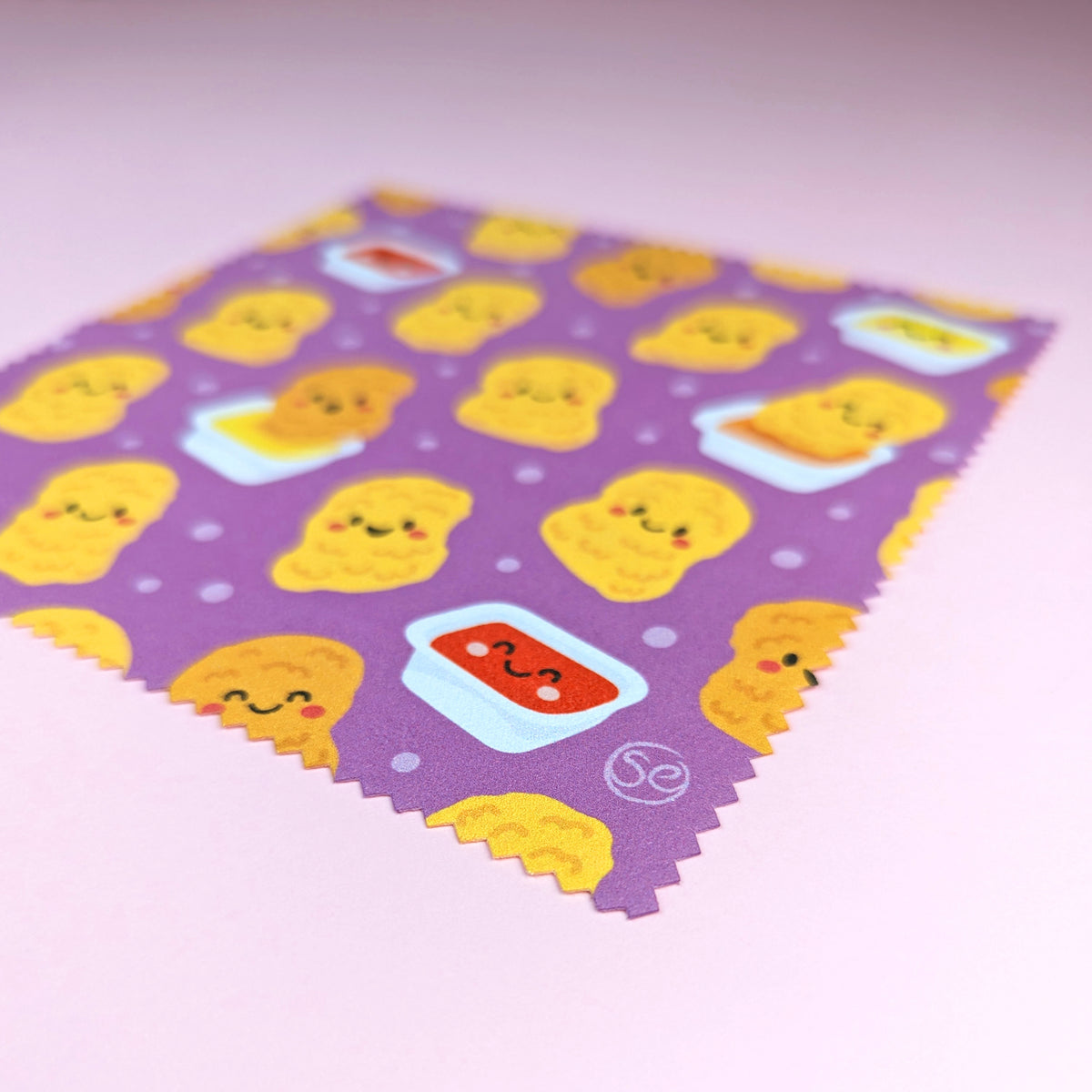 Chicken Nuggets microfibre lens cloth by Sarah Epstein Studio.