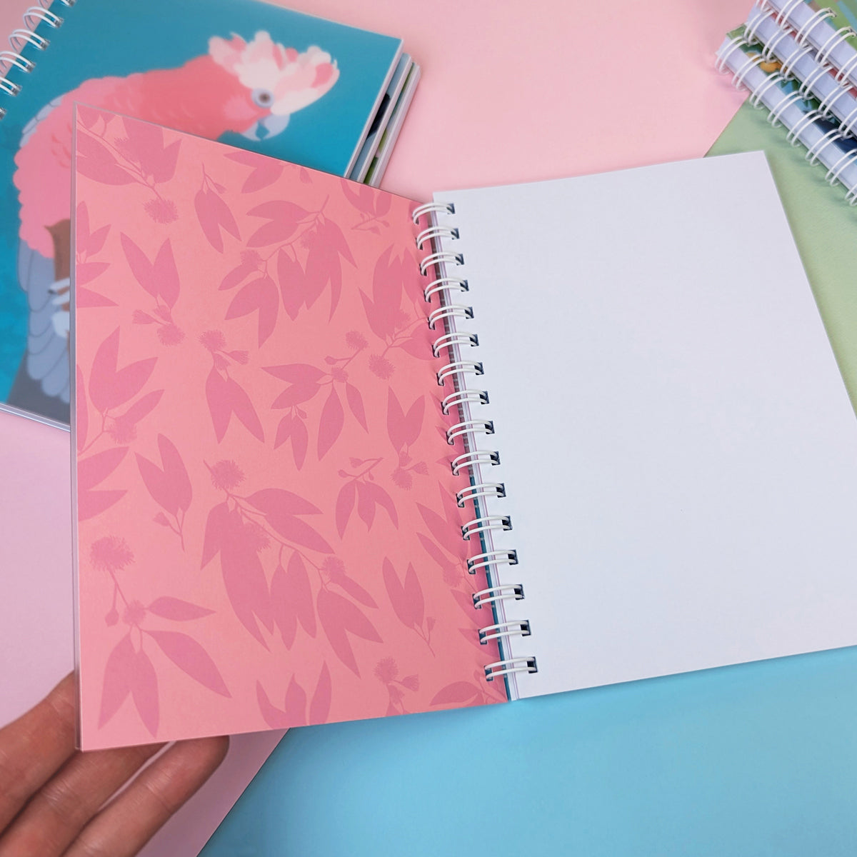 Laughing Kookaburra A5 notebook by Sarah Epstein Studio.