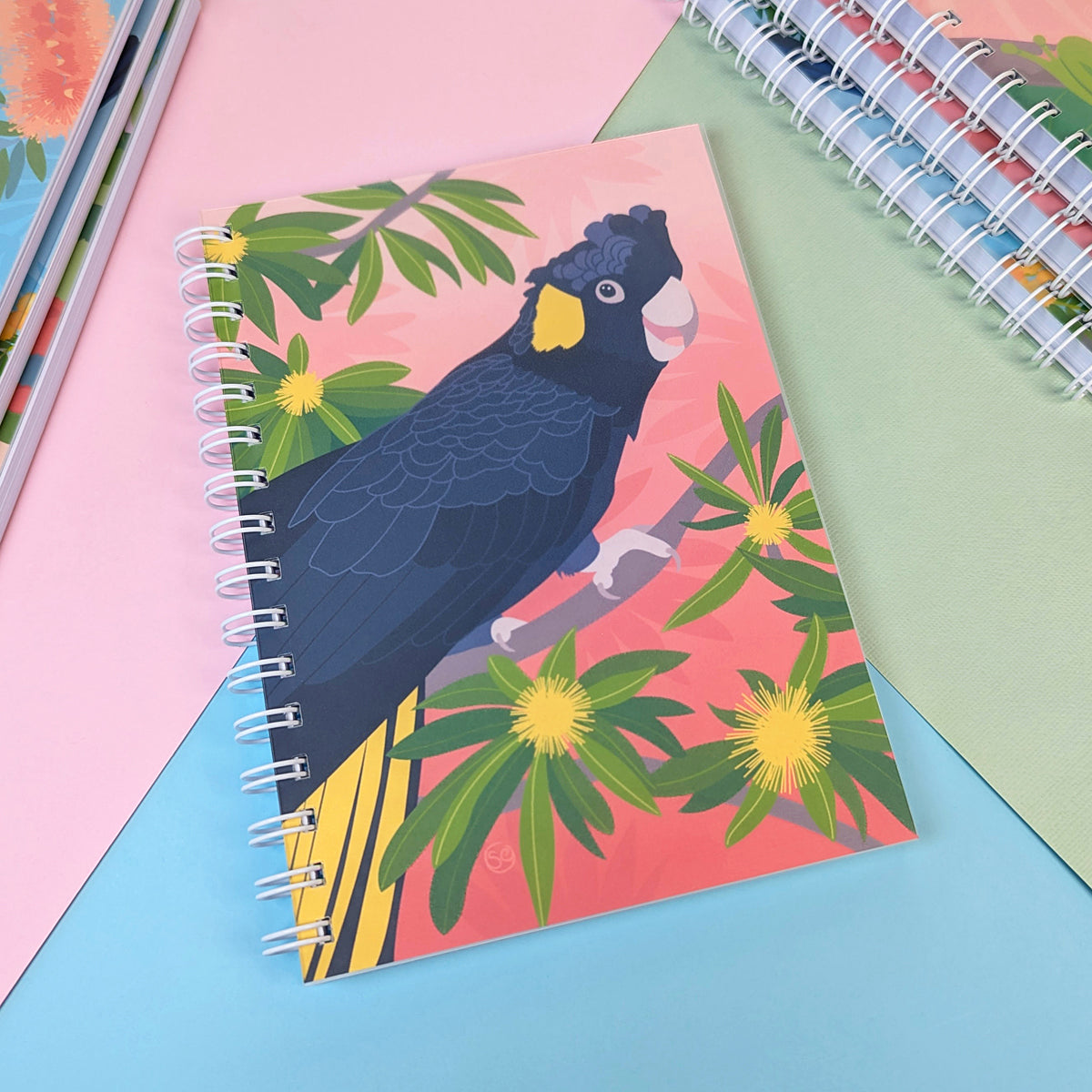 Australian King Parrot A5 notebook by Sarah Epstein Studio.