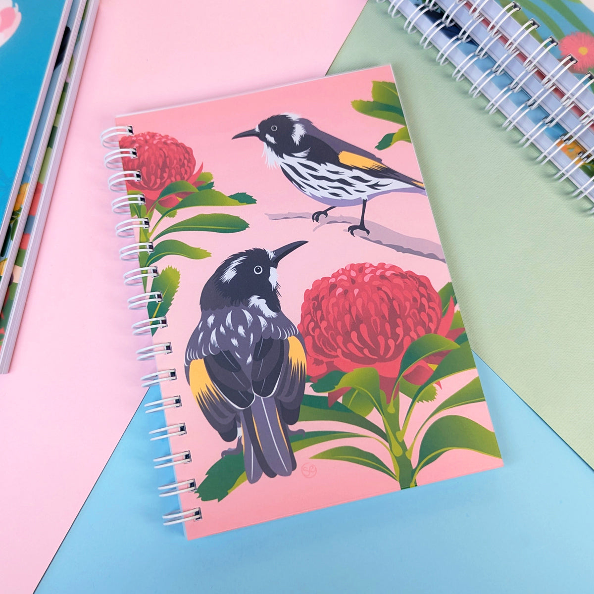 Green Tree Frog A5 notebook by Sarah Epstein Studio.
