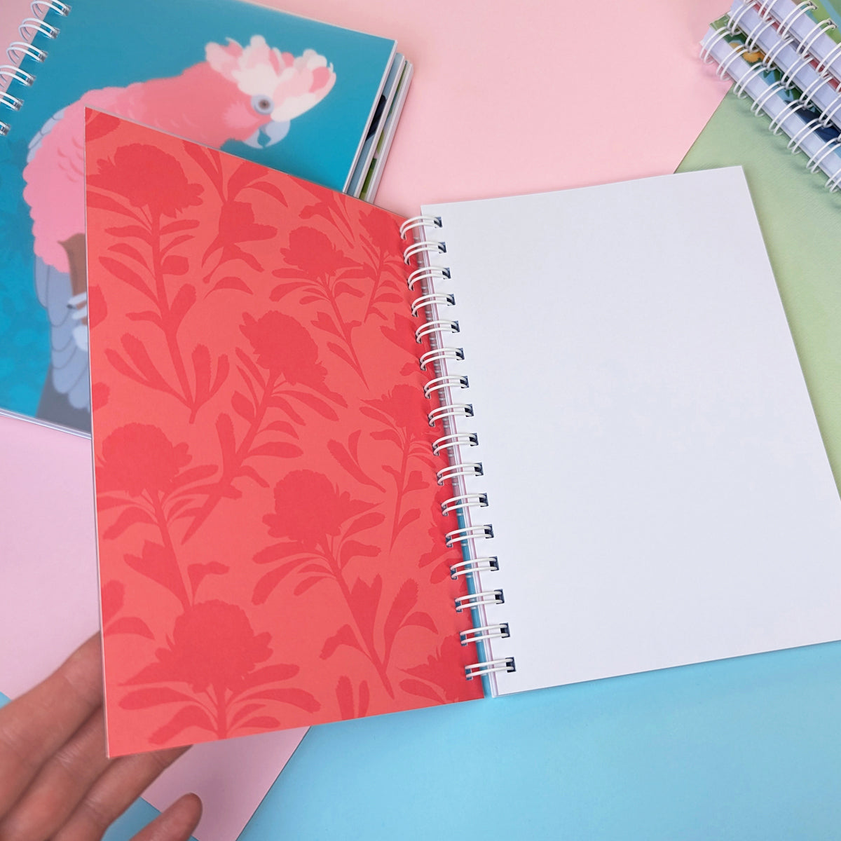 New Holland Honeyeater A5 notebook by Sarah Epstein Studio.