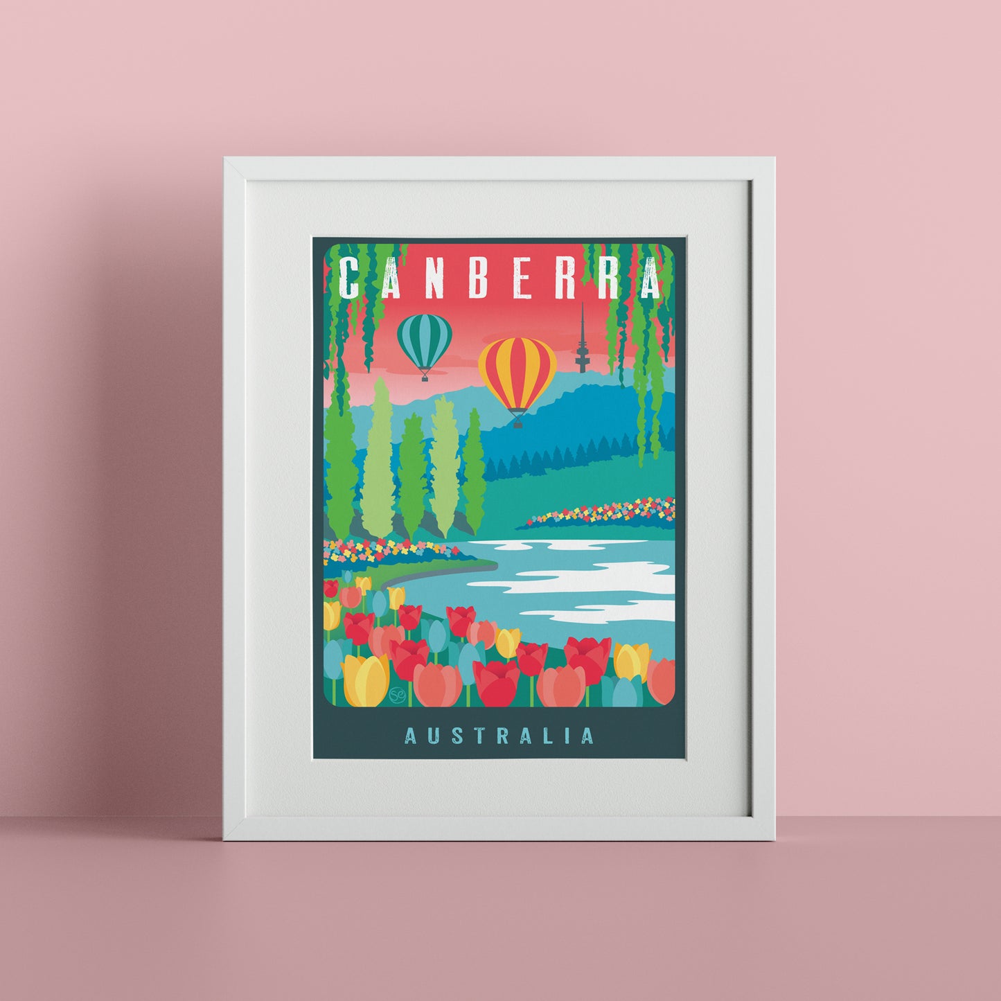 Canberra giclee art print by Sarah Epstein Studio.