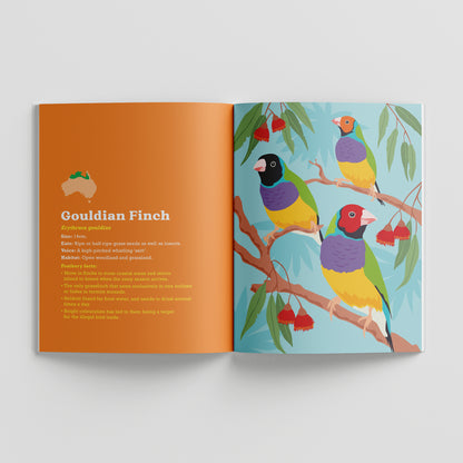 Birds in my Australian Back Yard paperback picture book by Sarah Epstein.