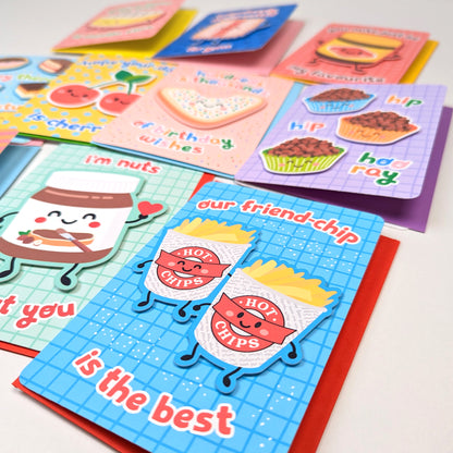 Kawaii 2D greeting cards by Sarah Epstein Studio.