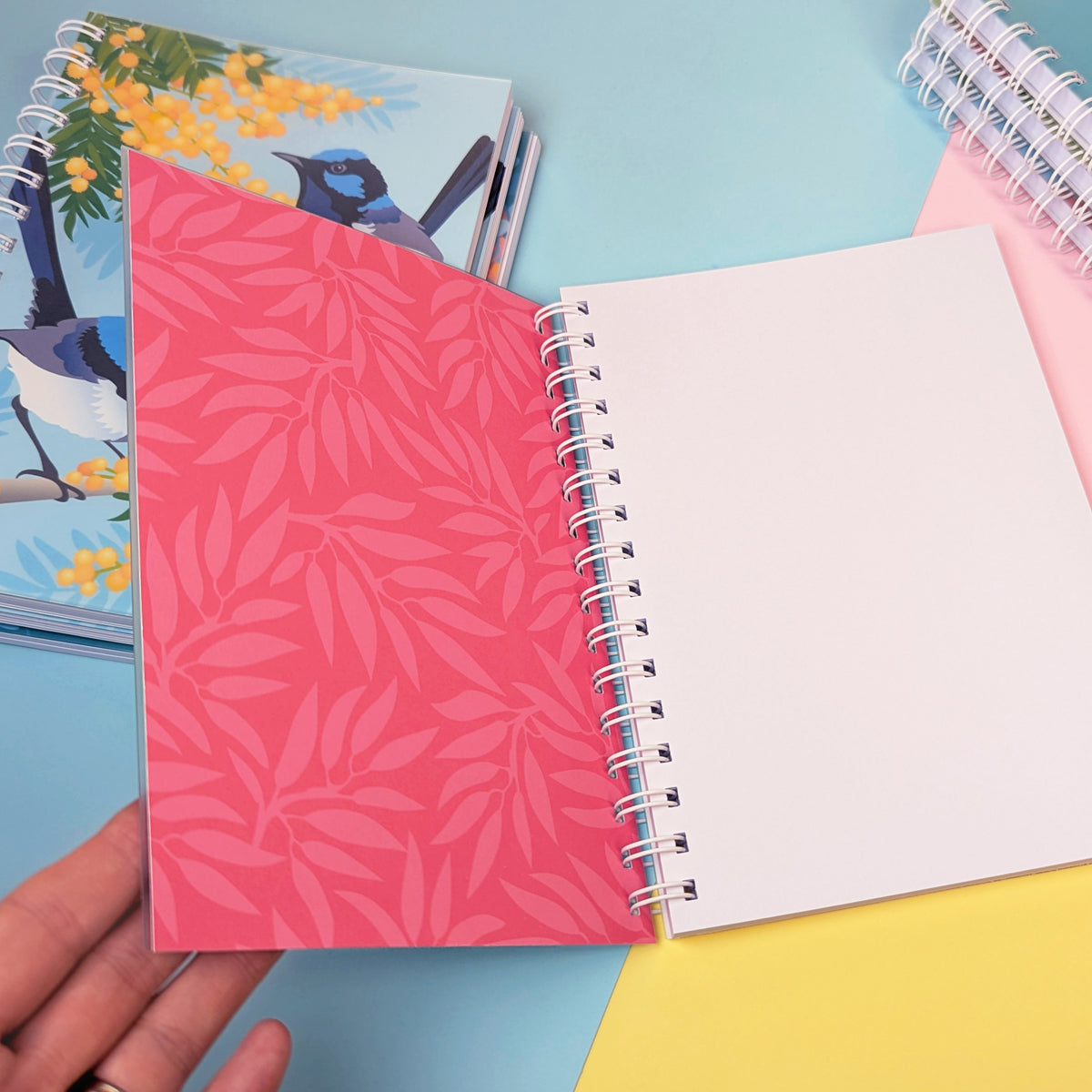 Sulphur-crested Cockatoo A5 notebook by Sarah Epstein Studio.