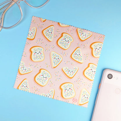 Fairy Bread microfibre lens cloth by Sarah Epstein Studio.