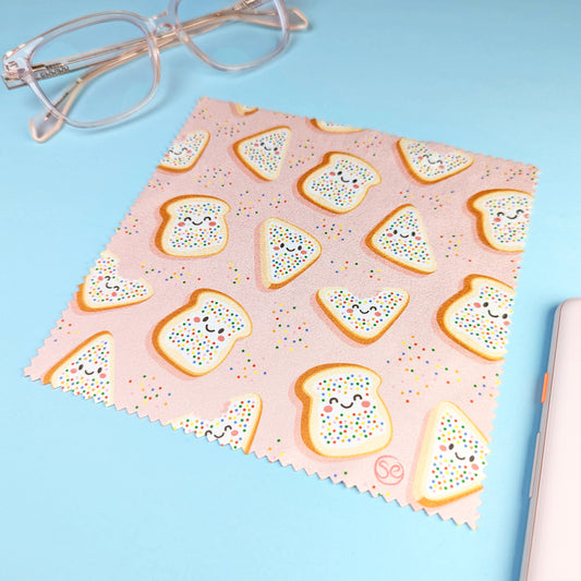 Fairy Bread microfibre lens cloth by Sarah Epstein Studio.