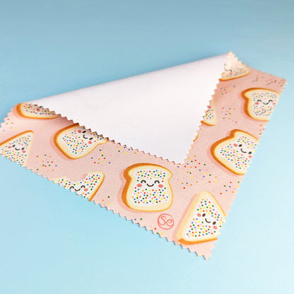 Fairy Bread microfibre lens cloth by Sarah Epstein Studio.