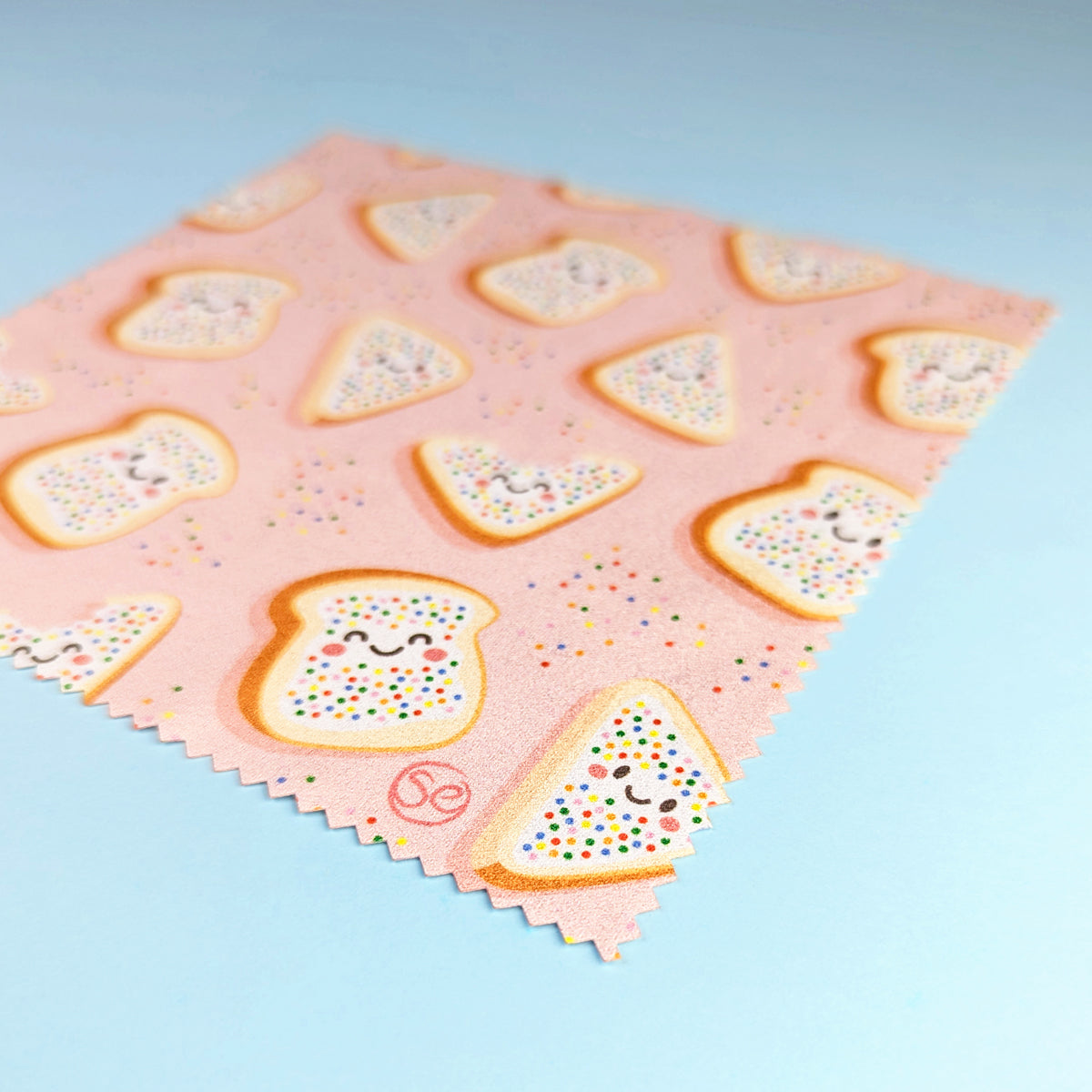 Fairy Bread microfibre lens cloth by Sarah Epstein Studio.