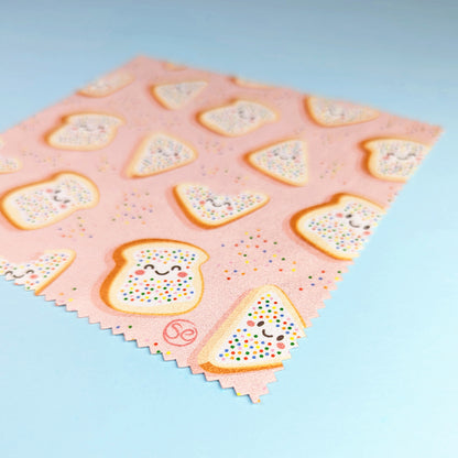 Fairy Bread microfibre lens cloth by Sarah Epstein Studio.