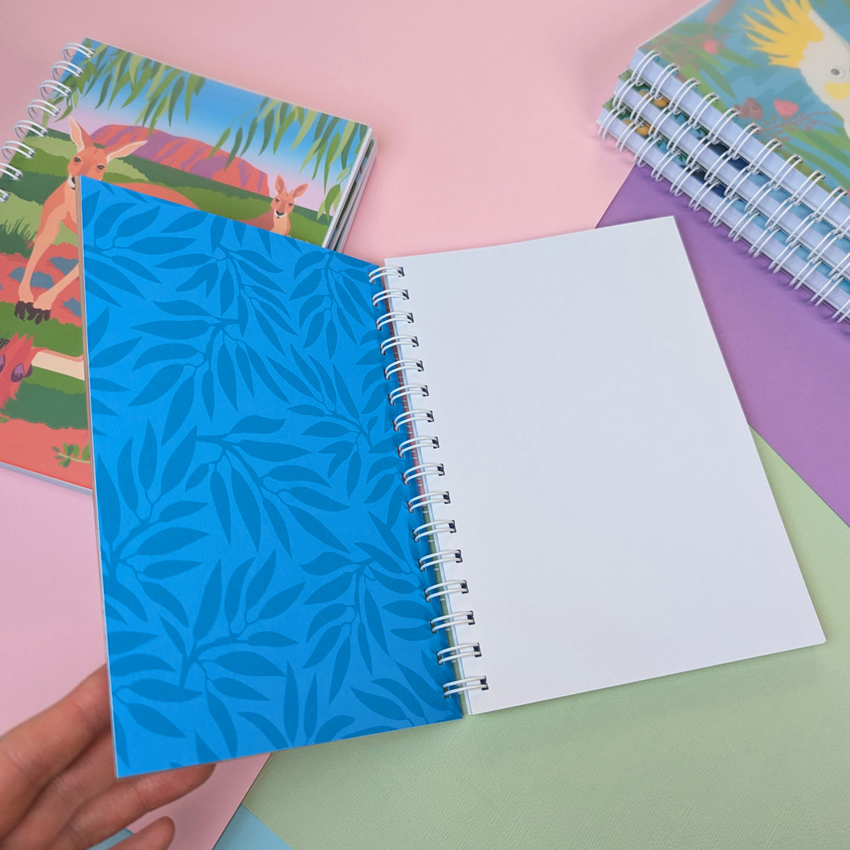 Rainbow Lorikeet A5 notebook by Sarah Epstein Studio.