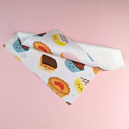 Aussie Bakery microfibre lens cloth by Sarah Epstein Studio.