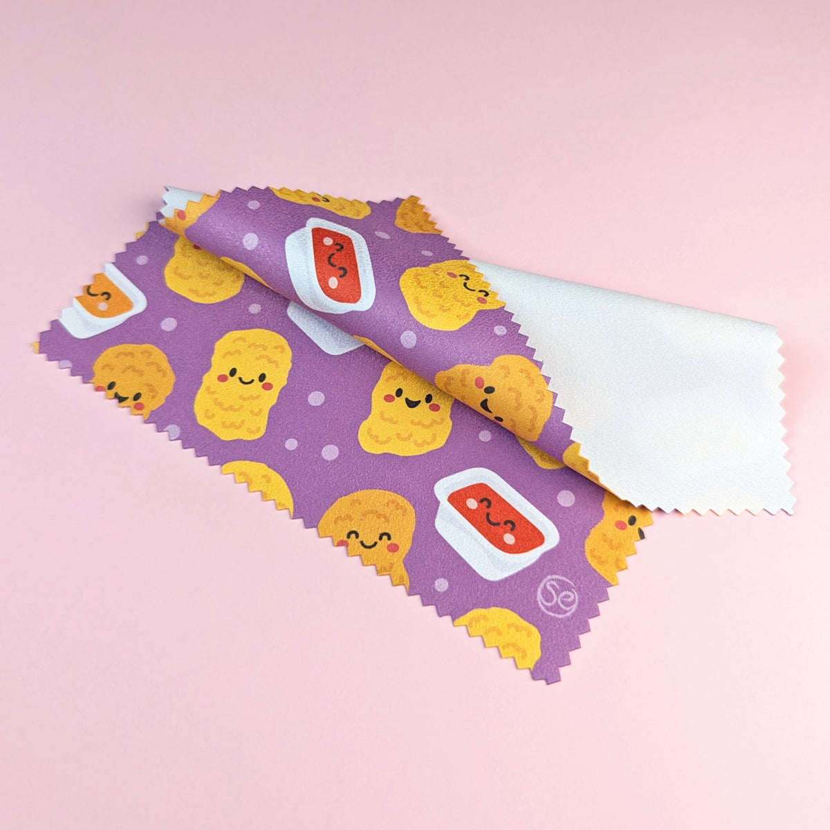 Chicken Nuggets microfibre lens cloth by Sarah Epstein Studio.