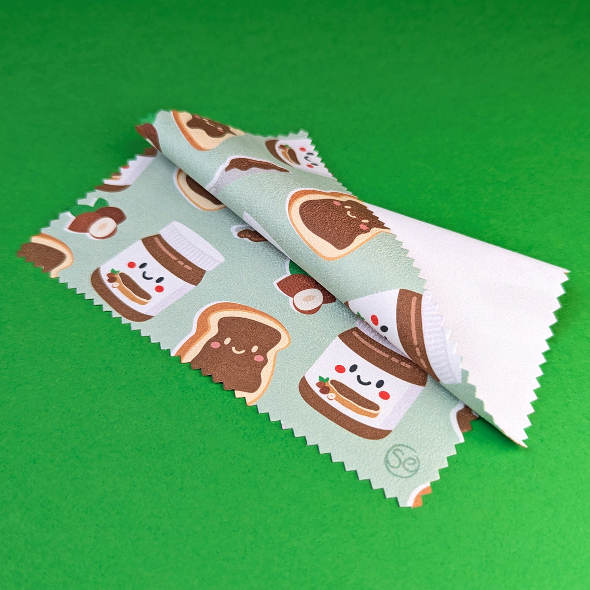 Nutella microfibre lens cloth by Sarah Epstein Studio.