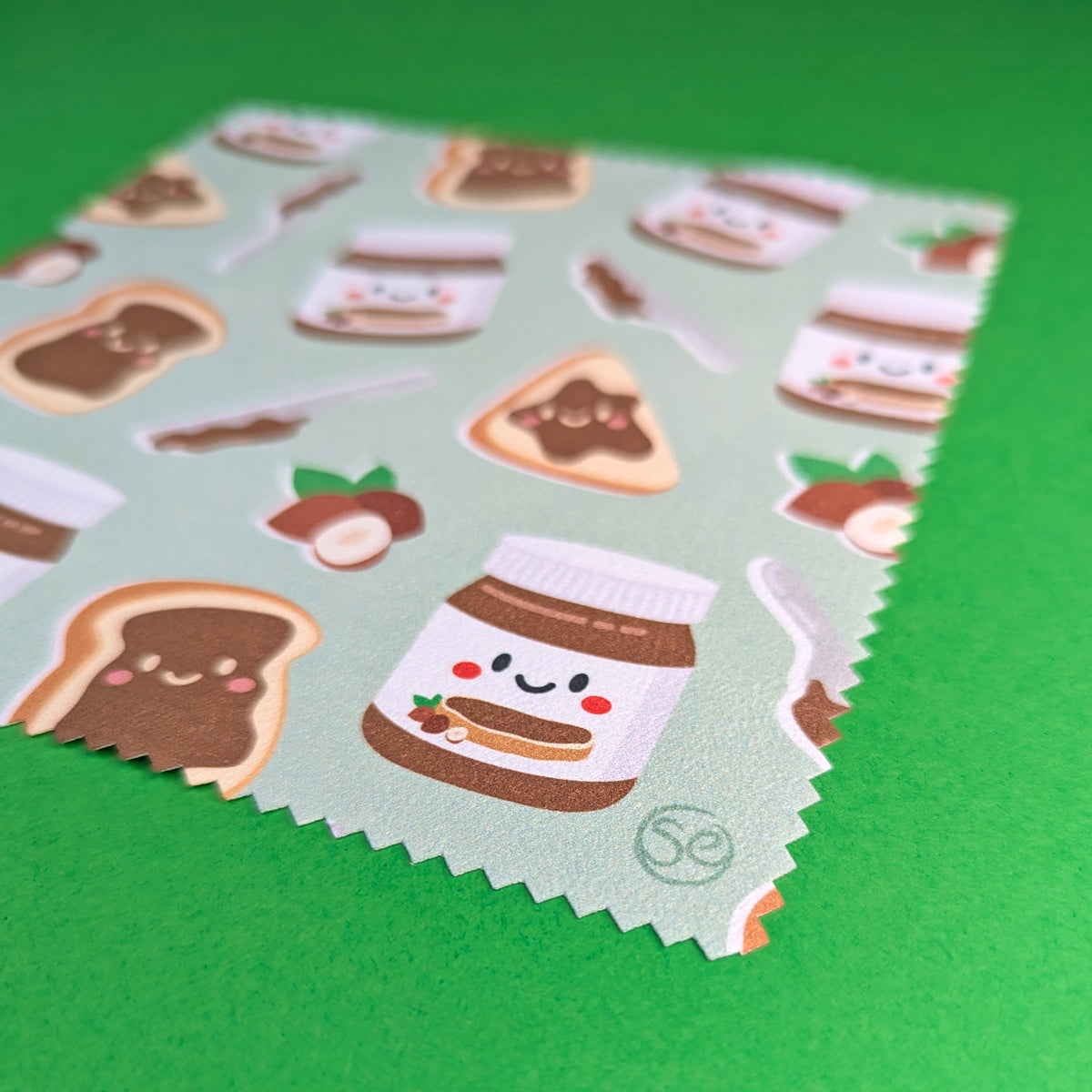 Nutella microfibre lens cloth by Sarah Epstein Studio.