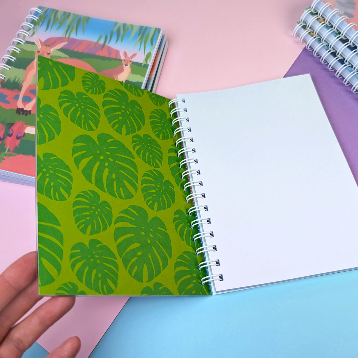 Green Tree Frog A5 notebook by Sarah Epstein Studio.