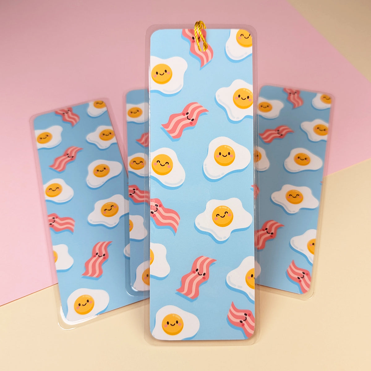 Bacon and eggs bookmark by Sarah Epstein Studio.