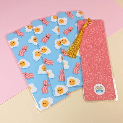 Bacon and eggs bookmark by Sarah Epstein Studio.