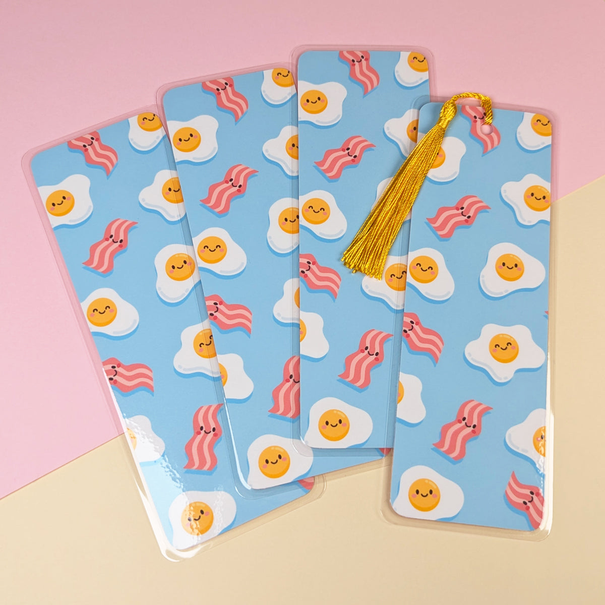 Bacon and eggs bookmark by Sarah Epstein Studio.