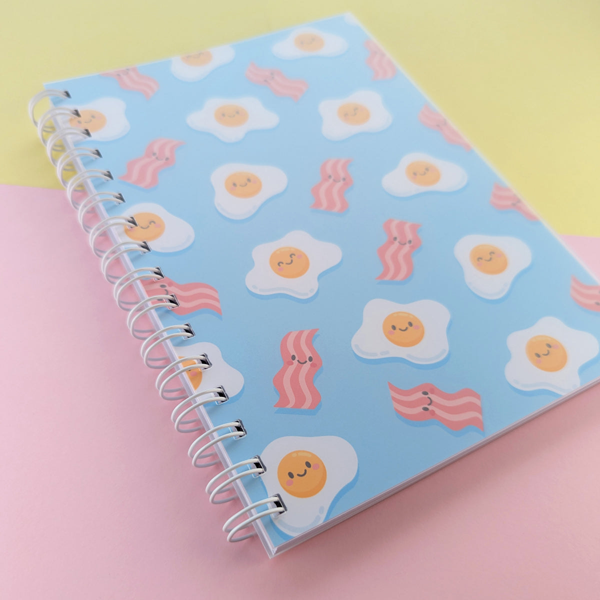 Bacon and Eggs A5 notebook by Sarah Epstein Studio.