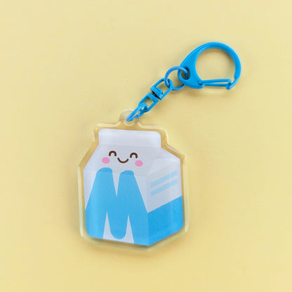 Kawaii Big M acrylic keychain by Sarah Epstein Studio.