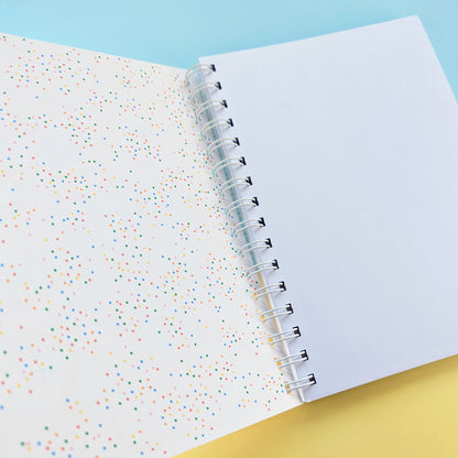 Fairy Bread A5 notebook by Sarah Epstein Studio.