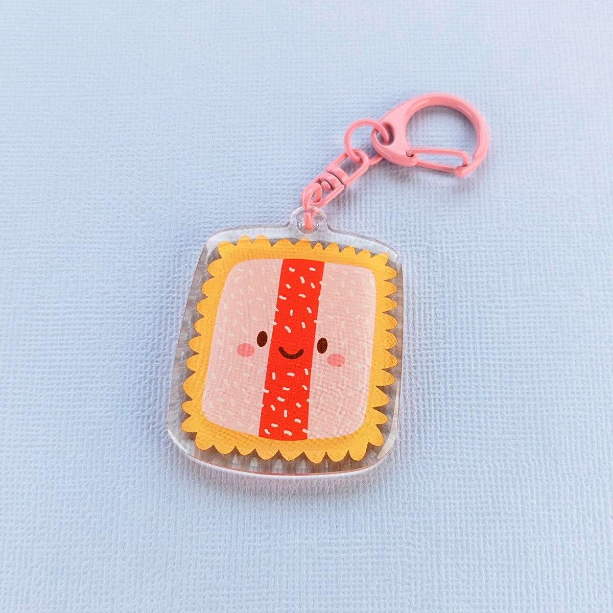 Kawaii Iced VoVo acrylic keychain by Sarah Epstein Studio.