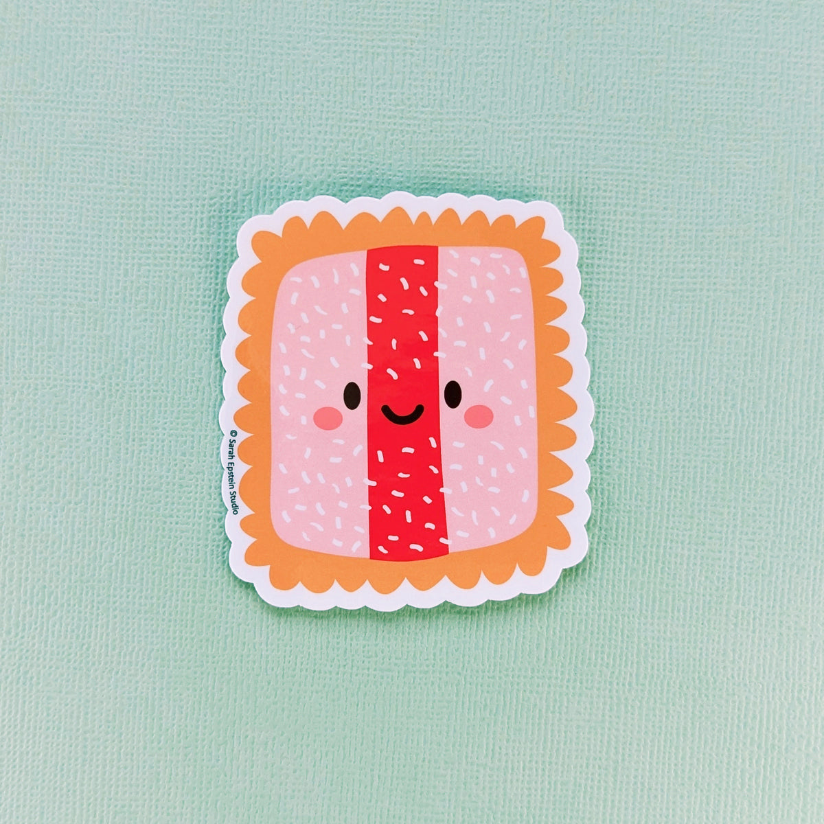 Kawaii Iced VoVo die-cut vinyl sticker by Sarah Epstein Studio.