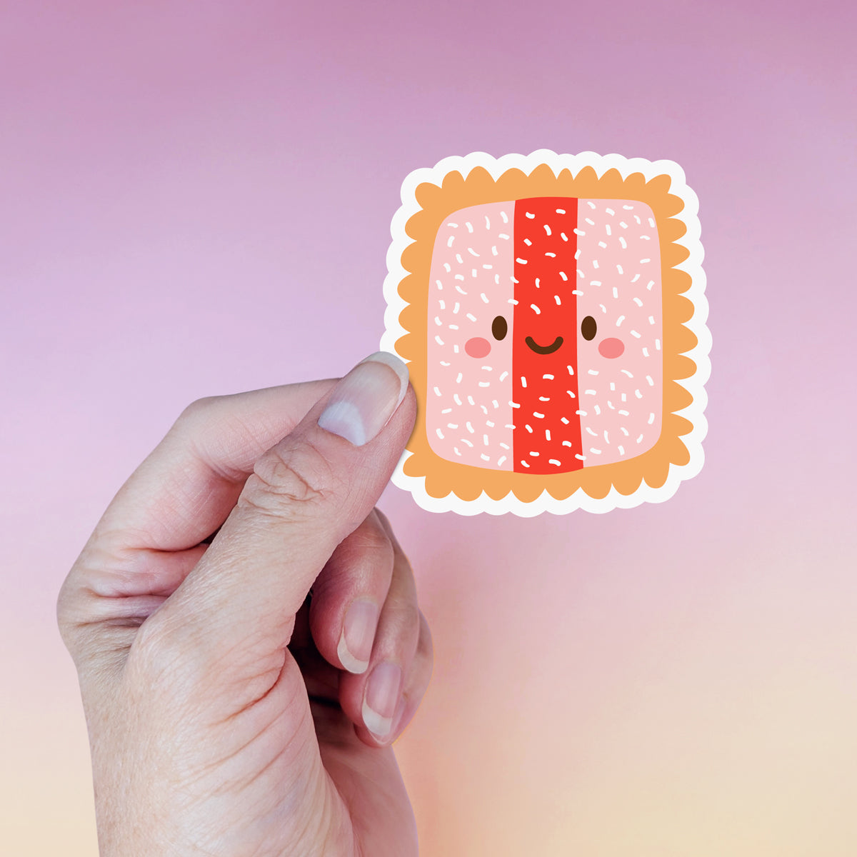 Kawaii Iced VoVo die-cut vinyl sticker by Sarah Epstein Studio.