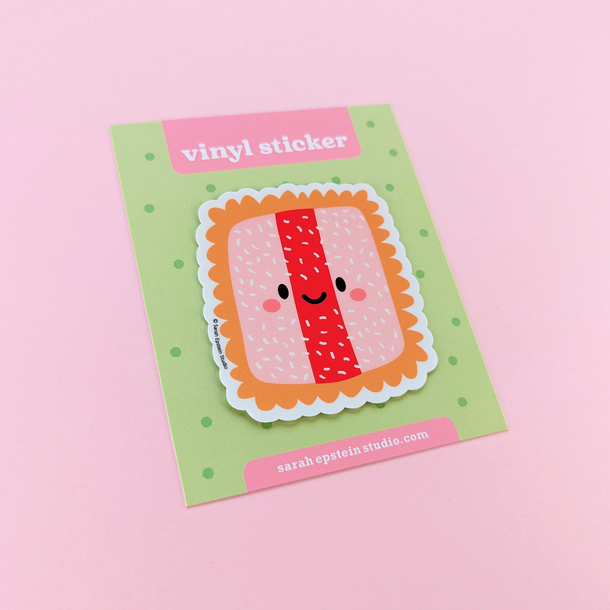 Kawaii Iced VoVo die-cut vinyl sticker by Sarah Epstein Studio.