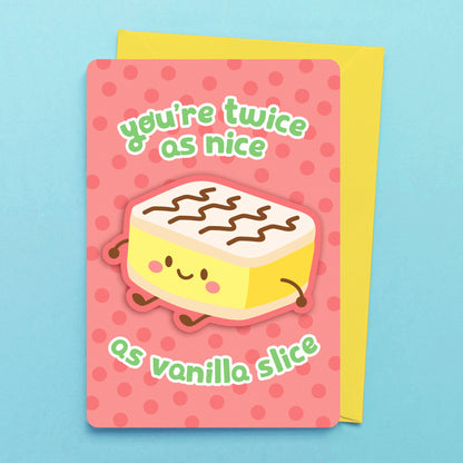 Vanilla Slice greeting card by Sarah Epstein Studio.