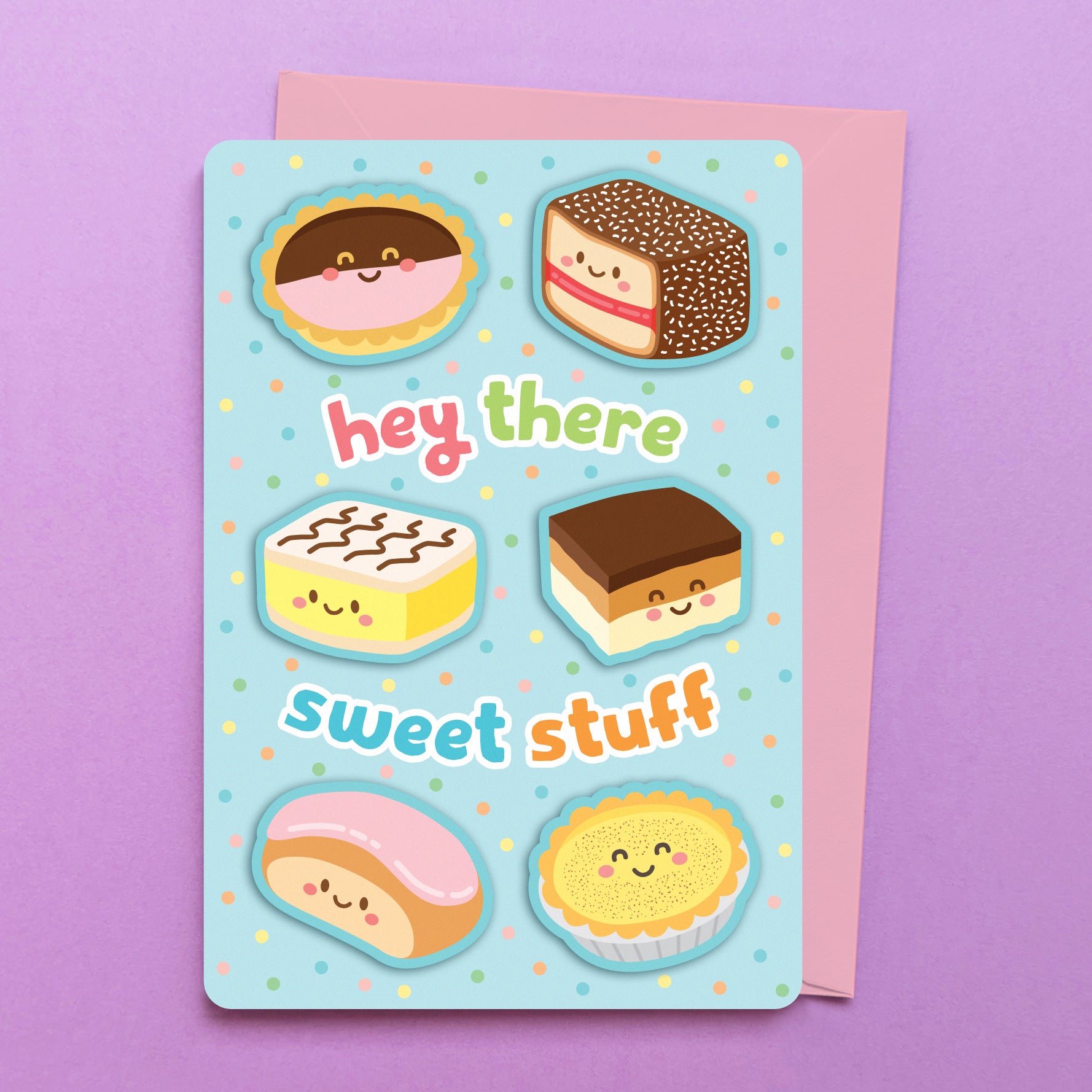 Sweet Stuff greeting card by Sarah Epstein Studio.