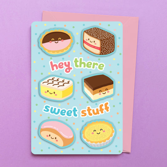 Sweet Stuff greeting card by Sarah Epstein Studio.