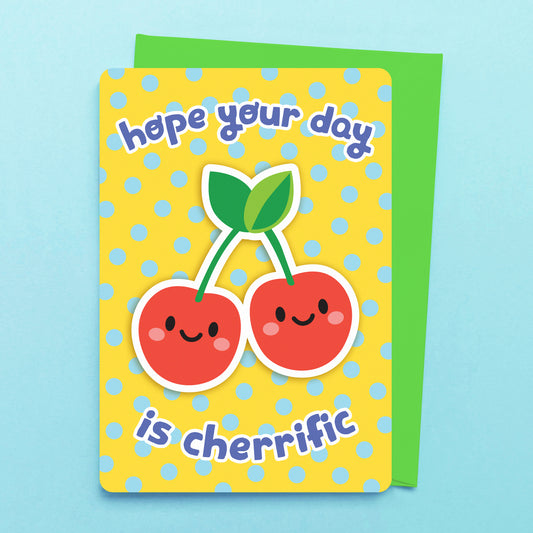 Cherrific greeting card by Sarah Epstein Studio.