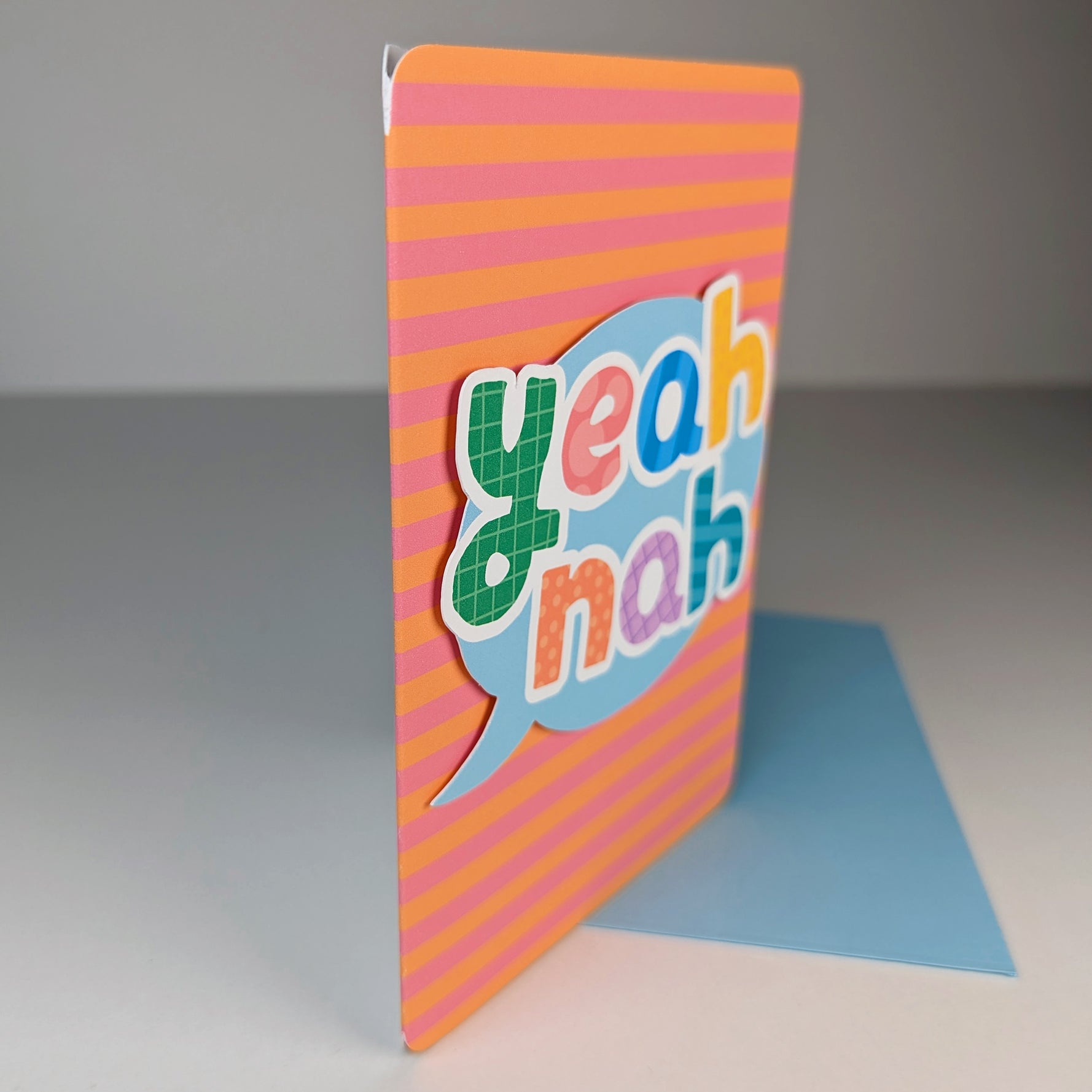 Yeah Nah greeting card by Sarah Epstein Studio.