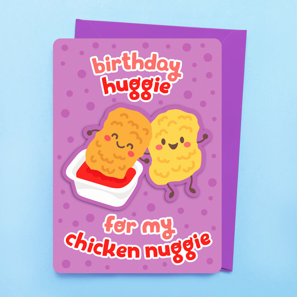 Birthday Nuggies greeting card by Sarah Epstein Studio.