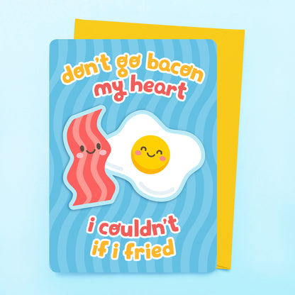 Bacon and Egg greeting card by Sarah Epstein Studio.