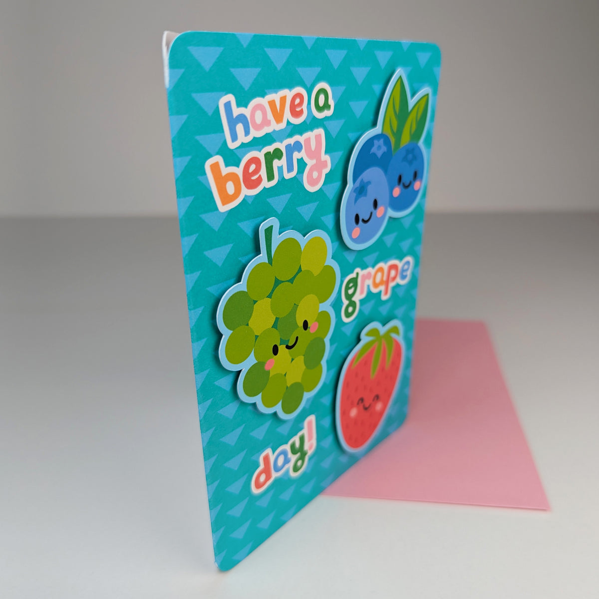 Berry Grape Day greeting card by Sarah Epstein Studio.