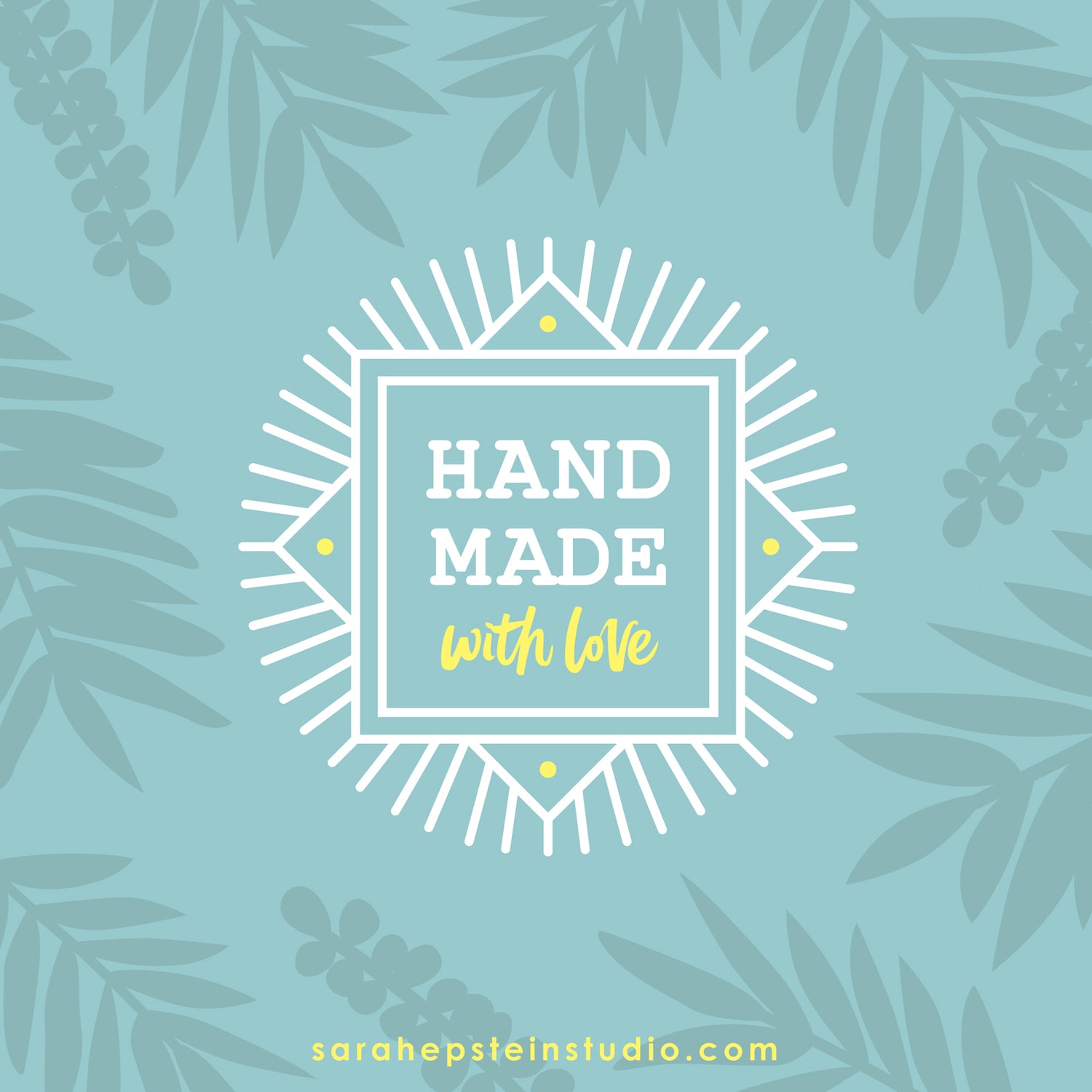Handmade with love by Sarah Epstein Studio.
